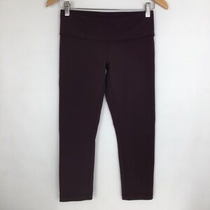 Lululemon Yoga Leggings Purple Cropped Women’s Size 6